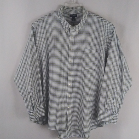Lands' End Other - Land's End checker button shirt men's size 5XL